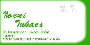 noemi tukacs business card